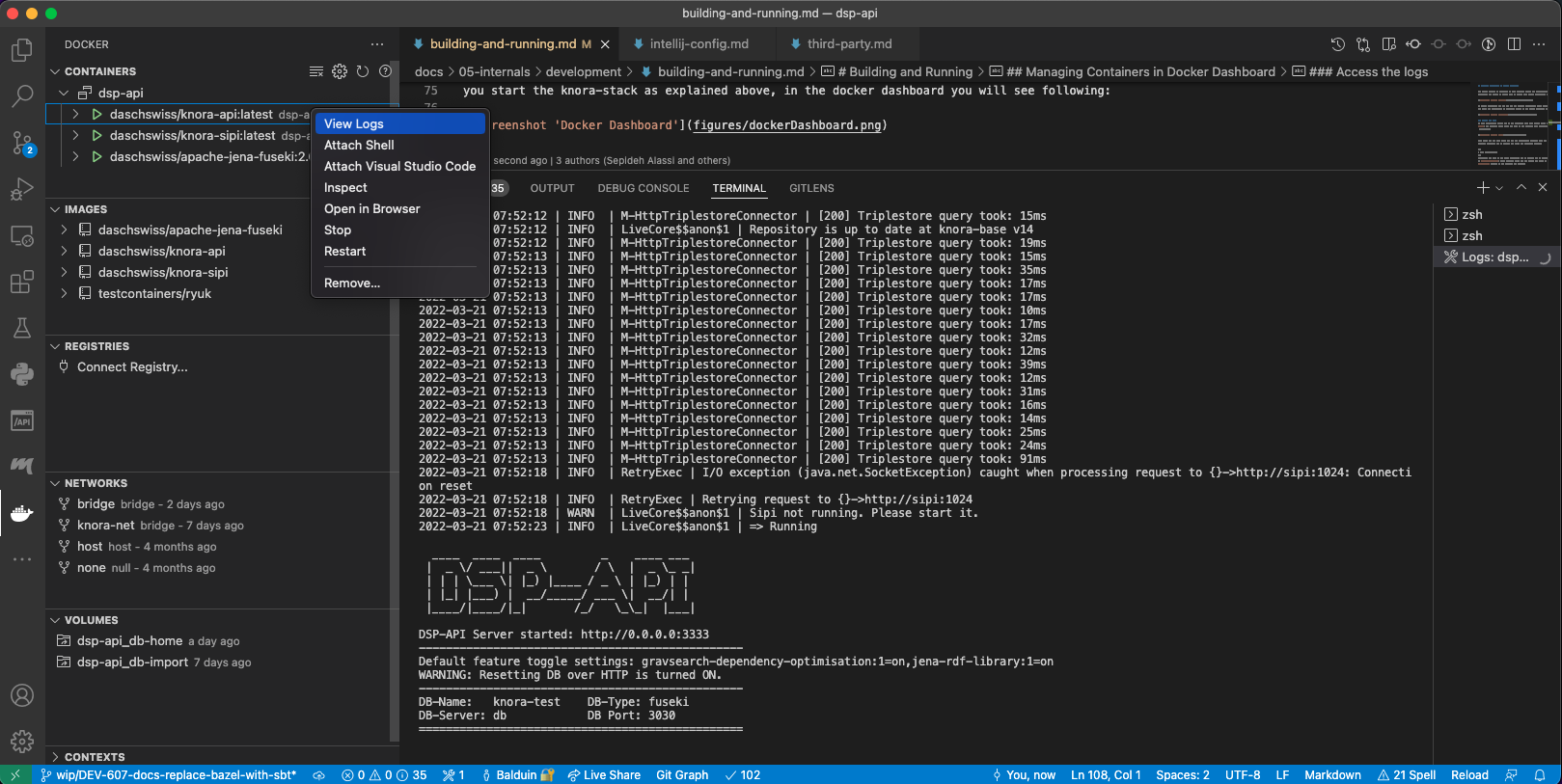 screenshot 'VSCode Docker'