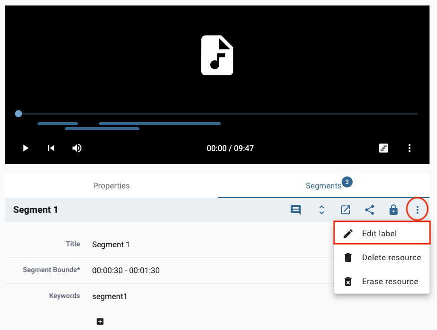 Edit an annotation label
